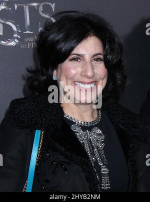 Sue Kroll partecipa alla prima mondiale delle "fantastiche bestie e dove trovarle" ad Alice Tully Hall giovedì 10 novembre 2016 a New York. Foto Stock