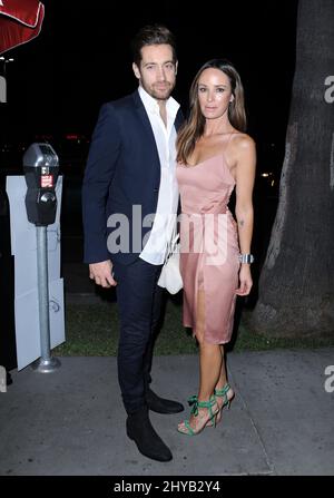 Catt Sadler, Rhys David Thomas è visto a NeueHouse Hollywood, Los Angeles. Foto Stock