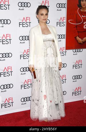 Natalie Portman partecipa al gala 'Jackie' 2016 dell'AFI Fest a Los Angeles Foto Stock