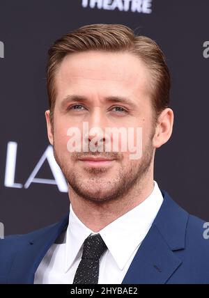 Ryan Gosling alla sua mano e cerimonia di impronta a Hollywood Foto Stock