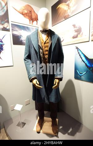 L'atmosfera alla stampa Anteprima di fantastiche bestie al Warner Bros. Studio Tour Hollywood Foto Stock