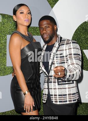 Kevin Hart, Eniko Parrish in arrivo per il GQ Man of the Year Party 2016 tenuto a Chateau Marmont, Los Angeles, dicembre 8th 2016 Foto Stock