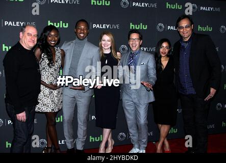 Evan Katz, Anna Diop, Corey Hawkins, Miranda otto, Dan Bucatinsk arrivano alla proiezione di anteprima per il 24: Legacy' tenutasi al Paley Center di New York il 19 dicembre 2016 Foto Stock