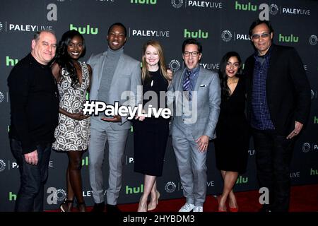 Evan Katz, Anna Diop, Corey Hawkins, Miranda otto, Dan Bucatinsk arrivano alla proiezione di anteprima per il 24: Legacy' tenutasi al Paley Center di New York il 19 dicembre 2016 Foto Stock