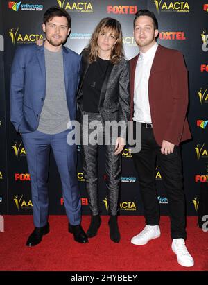 Ethan Thompson, Samantha Ronson, Pete Nappi partecipa all'Accademia Australiana che ospita 6th premi internazionali AACTA tenuti all'Avalon Hollywood Foto Stock