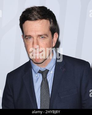 Ed Helms che partecipa al 'Libro dell'Amore' Los Angeles Premiere tenuto al Grove Theatre Foto Stock