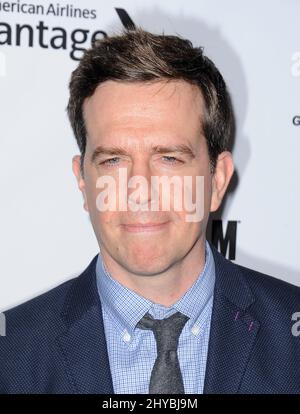 Ed Helms che partecipa al 'Libro dell'Amore' Los Angeles Premiere tenuto al Grove Theatre Foto Stock