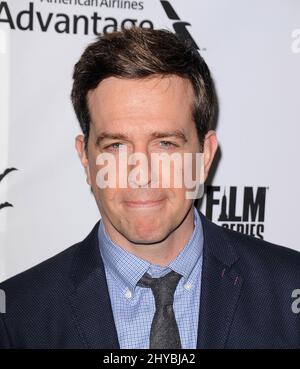 Ed Helms che partecipa al 'Libro dell'Amore' Los Angeles Premiere tenuto al Grove Theatre Foto Stock