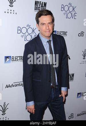 Ed Helms che partecipa al 'Libro dell'Amore' Los Angeles Premiere tenuto al Grove Theatre Foto Stock