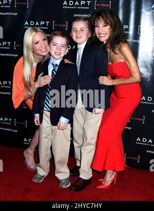 Liza Huber, figlio di Brendan Hesterberg & Royce Hesterberg & Susan Lucci che ha partecipato al Celebration Gala di UCP 70th anniversario tenuto al New York Hilton a New York, USA Foto Stock