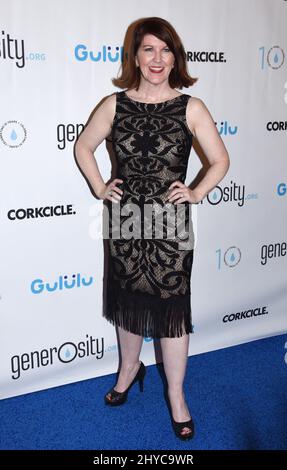 Kate Flannery arriva una notte di generosità tenutasi al Montage Hotel a Beverly Hills, Los Angeles, 21 marzo 2017 Foto Stock