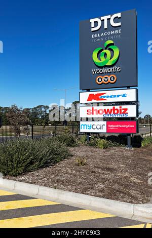 Ballarat Australia / Delacombe Town Center Shopping Complex. Foto Stock