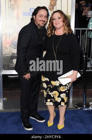 Ben Falcone, Melissa McCarthy arrivo alla 'Chips' Premiere tenuto al TCL Chinese Theatre Foto Stock