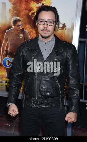 Efren Ramirez arriva al 'Chips' Premiere tenuto al TCL Chinese Theatre Foto Stock