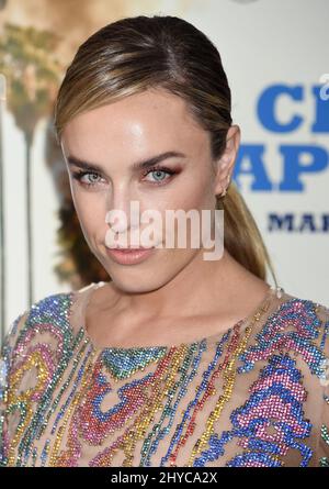 Jessica McNamee arriva al 'Chips' Premiere tenuto al TCL Chinese Theatre Foto Stock