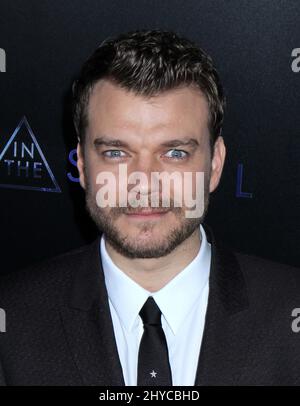 Pilou Asbaek partecipa al "Ghost in the Shell" New tenuto presso AMC Lincoln Square a New York, USA Foto Stock