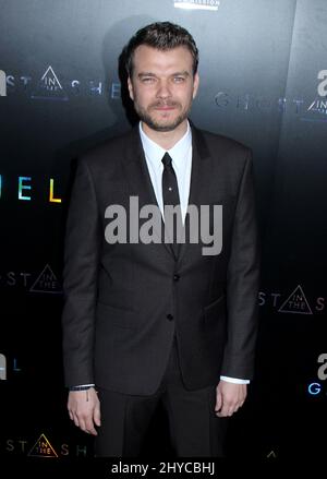 Pilou Asbaek partecipa al "Ghost in the Shell" New tenuto presso AMC Lincoln Square a New York, USA Foto Stock