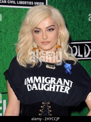 Bebe Rexha arriva allo Zedd presenta il concerto ACLU Benefit tenuto presso lo Stapler Center Foto Stock