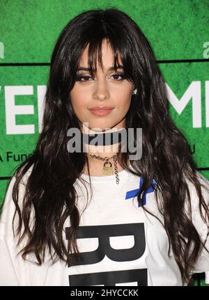 Camila Cabello arriva allo Zedd presenta il concerto ACLU Benefit tenuto presso lo Stapler Center Foto Stock