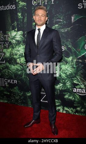 Charlie Hunnam 'The Lost City of Z' Los Angeles Premiere tenuto presso l'ARCLIGHT Cinemas Hollywood Foto Stock