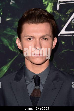 Tom Holland 'The Lost City of Z' Los Angeles Premiere tenuto presso l'ARCLIGHT Cinemas Hollywood Foto Stock