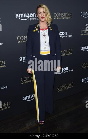 Alanis Morissette arriva all'evento FYC per il 'trasparente' di Amazon Video tenuto presso l'Hollywood Athletic Club di Los Angeles, USA Foto Stock