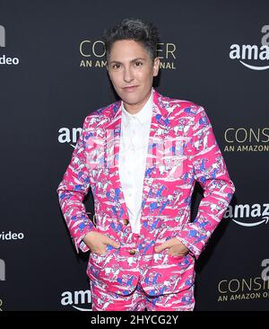 Jill Soloway arriva all'evento FYC per il 'trasparente' di Amazon Video tenuto presso l'Hollywood Athletic Club di Los Angeles, USA Foto Stock