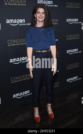 Gaby Hoffman arriva all'evento FYC per la 'transparent' di Amazon Video tenuto presso l'Hollywood Athletic Club di Los Angeles, USA Foto Stock