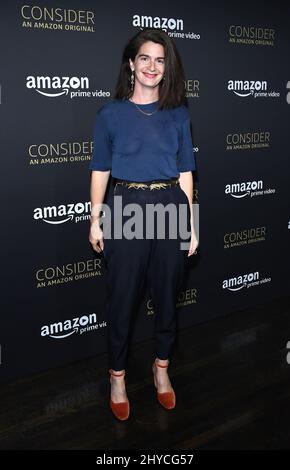 Gaby Hoffman arriva all'evento FYC per la 'transparent' di Amazon Video tenuto presso l'Hollywood Athletic Club di Los Angeles, USA Foto Stock