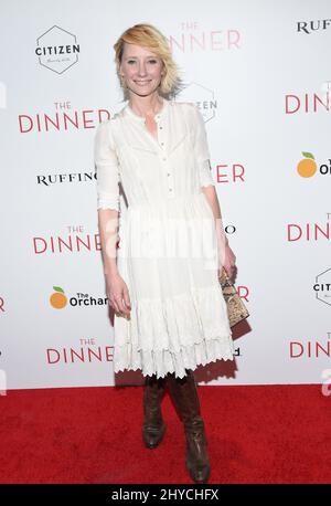Anne Heche partecipa al 'The Dinner' Los Angeles Premiere tenuto al Writers Guild Theatre Foto Stock