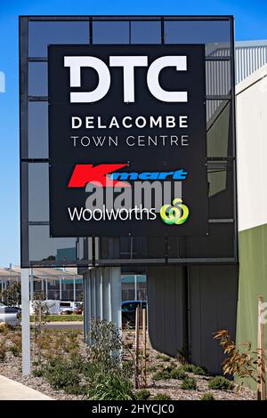 Ballarat Australia / Delacombe Town Center Shopping Complex. Foto Stock