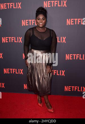 Danielle Brooks che partecipa a un Orange è il nuovo screening nero a Los Angeles Foto Stock