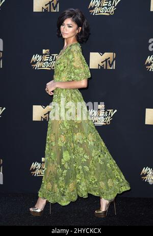 Zendaya partecipa ai premi MTV Movie and TV Awards 2017 che si tengono presso il Shrine Auditorium di Los Angeles, USA. Il credito fotografico deve essere: Doug Peters/EMPICS Entertainment. Foto Stock