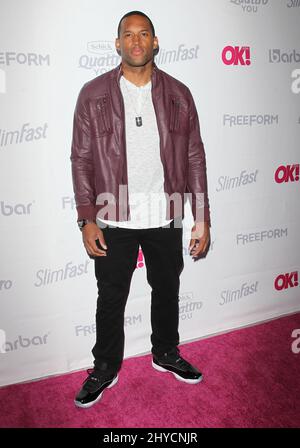 Lawrence Saint-Victor arrivo all'OK Magazine Summer Kickoff tenuto al W Hotel Foto Stock