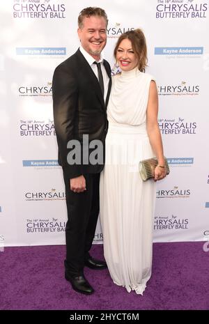Eric Dane e Rebecca Gayheart partecipano alla Chrysalis Butterfly Ball annuale 16th a Los Angeles Foto Stock