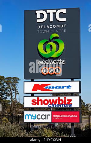 Ballarat Australia / Delacombe Town Center Shopping Complex. Foto Stock