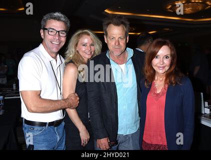 John J. York, Kristina Wagner, Kin Shriner e Jackie Zeman partecipano all'Hollywood Show che si tiene presso il Westin LAX Hotel Foto Stock