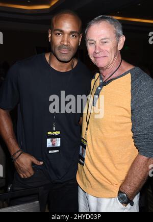 Donnell Turner e Tristan Rogers partecipano all'Hollywood Show che si tiene presso il Westin LAX Hotel Foto Stock