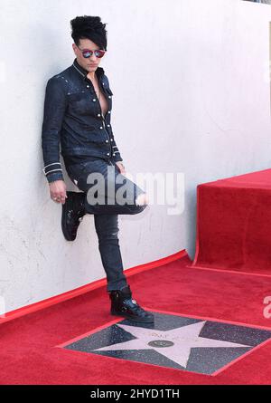 Criss Angel partecipa alla cerimonia della Hollywood Walk of Fame a Los Angeles Foto Stock