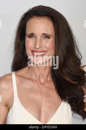 Andie MacDowell partecipa al tour della stampa estiva di Hallmark Channel a Los Angeles, California Foto Stock