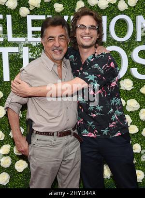 Joe Mantegna e Matthew Gray Gubler arrivano per i 2017 CBS Television Studios Summer TCA Soiree tenuti al CBS Studio Center, Studio City, Los Angeles Foto Stock