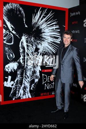 Willem Dafoe ha partecipato alla prima 'Death Note' tenutasi all'AMC Loews Lincoln Square a New York, USA Foto Stock