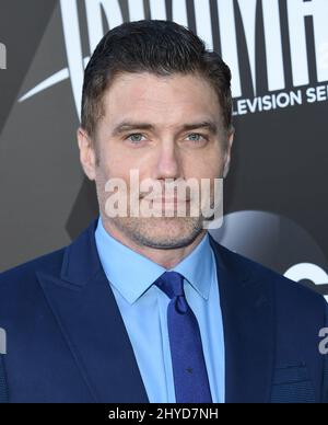 Anson Mount assiste gli Inumani di Marvel - il primo Capitolo tenuto presso l'Universal CityWalk Foto Stock