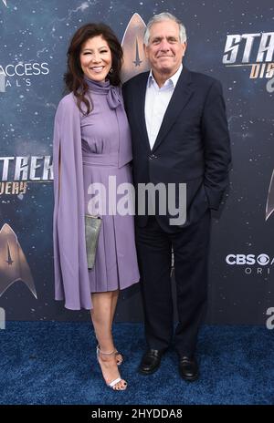 Julie Chen e Les Moonves partecipano alla prima 'Star Trek: Discovery' tenutasi al Cinerama Dome Hollywood Foto Stock