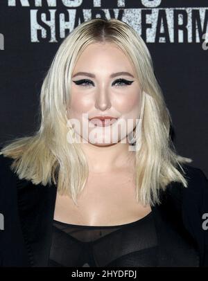 Hayley Hasselhoff frequenta la Knott's Scary Farm e la Instagram's Celebrity Night tenutasi presso la Knott's Berry Farm Foto Stock