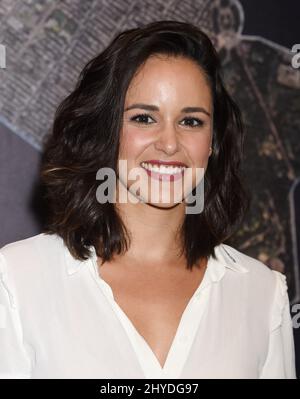 Melissa Fumero "Brooklyn Nine-Nine" celebra l'episodio del 99th che si tiene presso i CBS Radford Studios Foto Stock