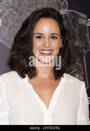 Melissa Fumero "Brooklyn Nine-Nine" celebra l'episodio del 99th che si tiene presso i CBS Radford Studios Foto Stock