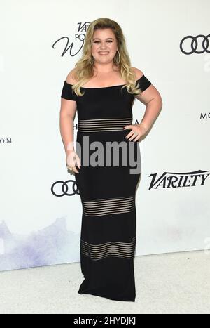 Kelly Clarkson partecipa al Variety's Power of Women: Los Angeles presentato da Lifetime tenuto al Beverly Wilshire Hotel a Los Angeles, USA Foto Stock