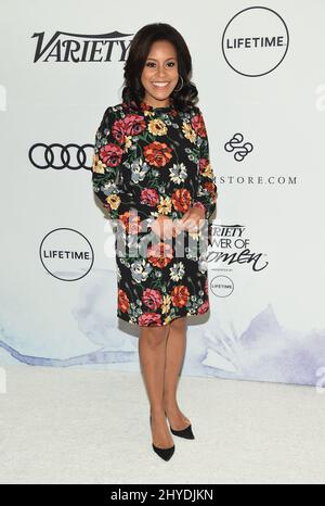 Chanel Jones partecipa al Variety's Power of Women: Los Angeles presentato da Lifetime tenuto al Beverly Wilshire Hotel a Los Angeles, USA Foto Stock