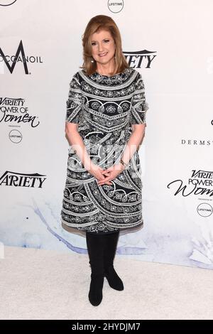 Arianna Huffington partecipa al Variety's Power of Women: Los Angeles presentato da Lifetime tenuto al Beverly Wilshire Hotel a Los Angeles, USA Foto Stock